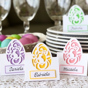 Easter Place Card SVG: Egg Name Tags (Digital Download)