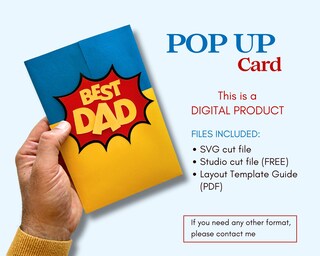 Biglietto Pop-Up 3D Con Whisky E Sigaro - Per Festa Del Papà, Compleanno Uomo, Marito