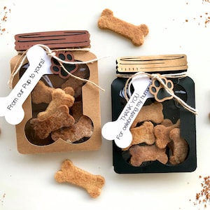 Hondentraktatietas SVG Mason Jar SVG hond bruiloft gunst cadeau voor hondenbezitters puppy verjaardagsfeestje hond goodiebag hond Happy Barkday Treat Jar SVG