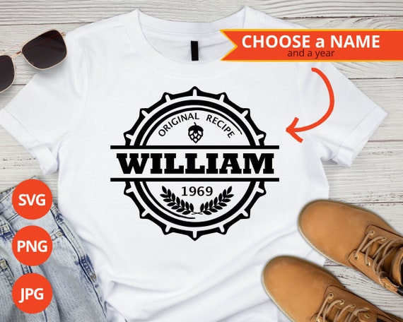 Diseno SVG de cerveza personalizable. Perfecto como regalo para los amantes de la cerveza. Haga jarras de cerveza camisetas personalizadas para papa articulos de bar y mas. Haga clic para aprender
