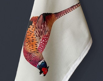 Pheasant Tea Towel, Pheasant kitchenware, Pheasant Homeware, Countryside, Country Interiors