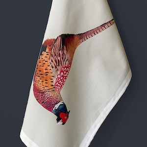 Pheasant Tea Towel, Pheasant kitchenware, Pheasant Homeware, Countryside, Country Interiors