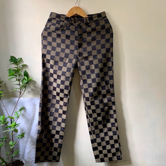 Authentic Vintage Fendi Checkered Pants | zucca 27