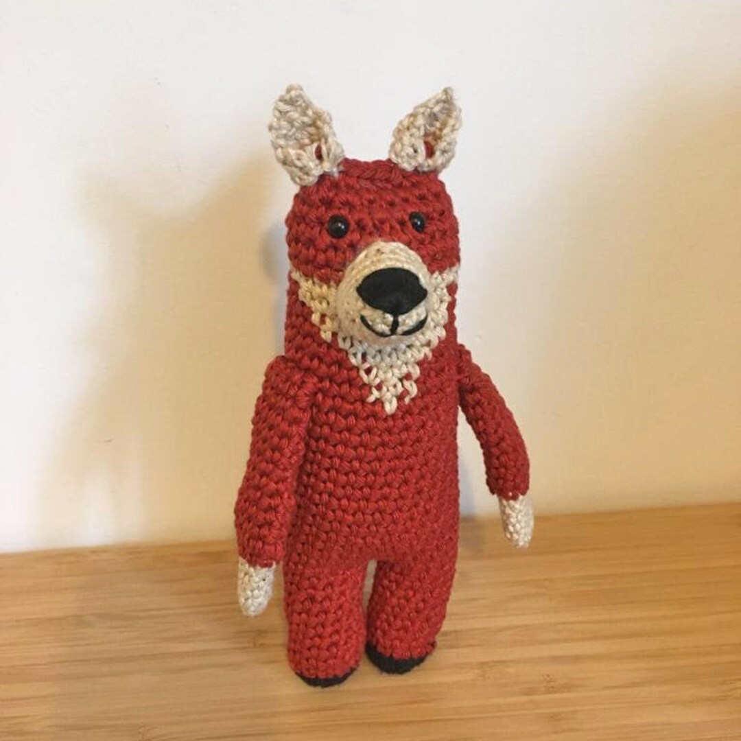 Ruben Fox Amigurumi Cotton Toy Crochet Puppet Etsy