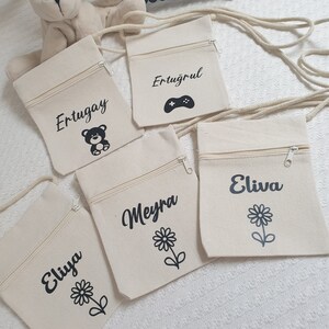 Brustbeutel mit Name Personalisiert, Einschulungsgeschenk Kinder, Geschenk Geburtstag Taufe