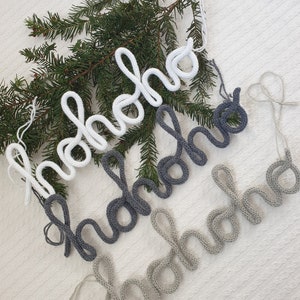 Weihnachtsgirlande,Weihnachtsdekoration, Weihnachten Schmuckidee Wanddeko Merry Christmas Hohoho Girlande Weihnachtsgeschenkidee Advent