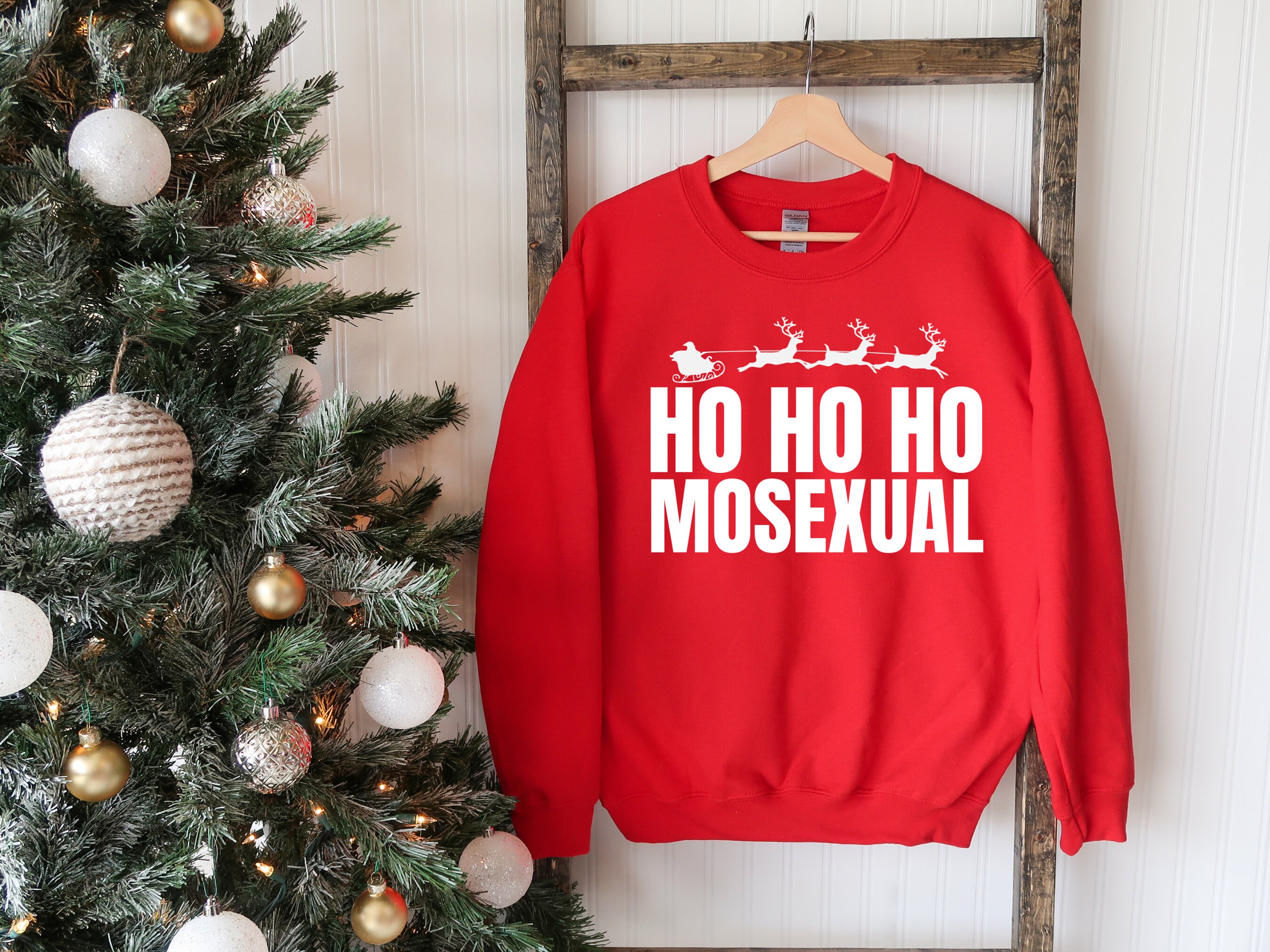 Ho Ho Homosexual Sweatshirthirt Funny Gay Sweater Christmas - Etsy