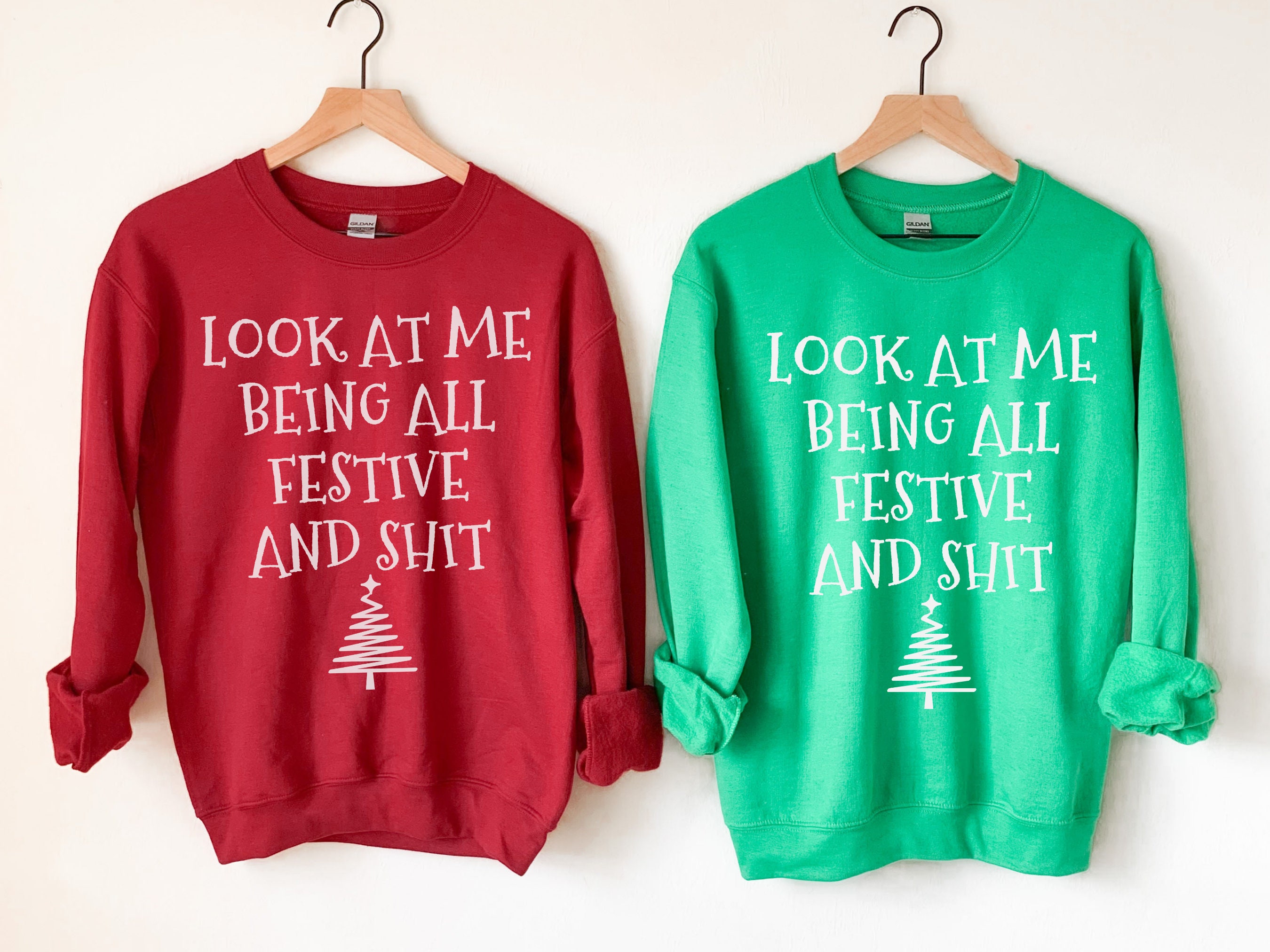 ESIKAH All Booked For Christmas Sweatshirt - Funny Holiday Crewneck Pullover For Women - View #5