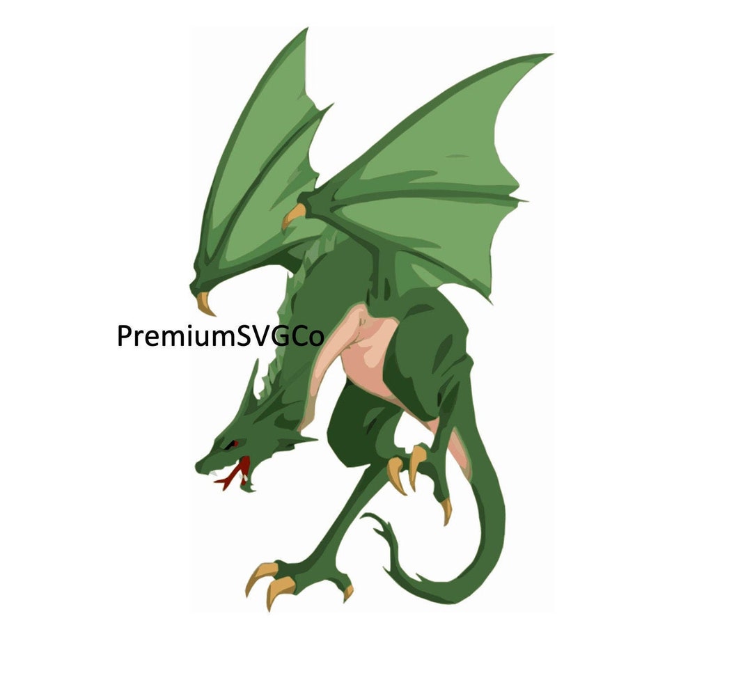 Green DRAGON SVG and PNG File Download, Green Dragon Svg, Png, Download ...