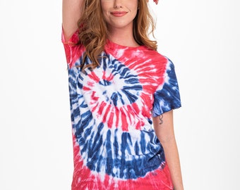 navy blue and red shirts