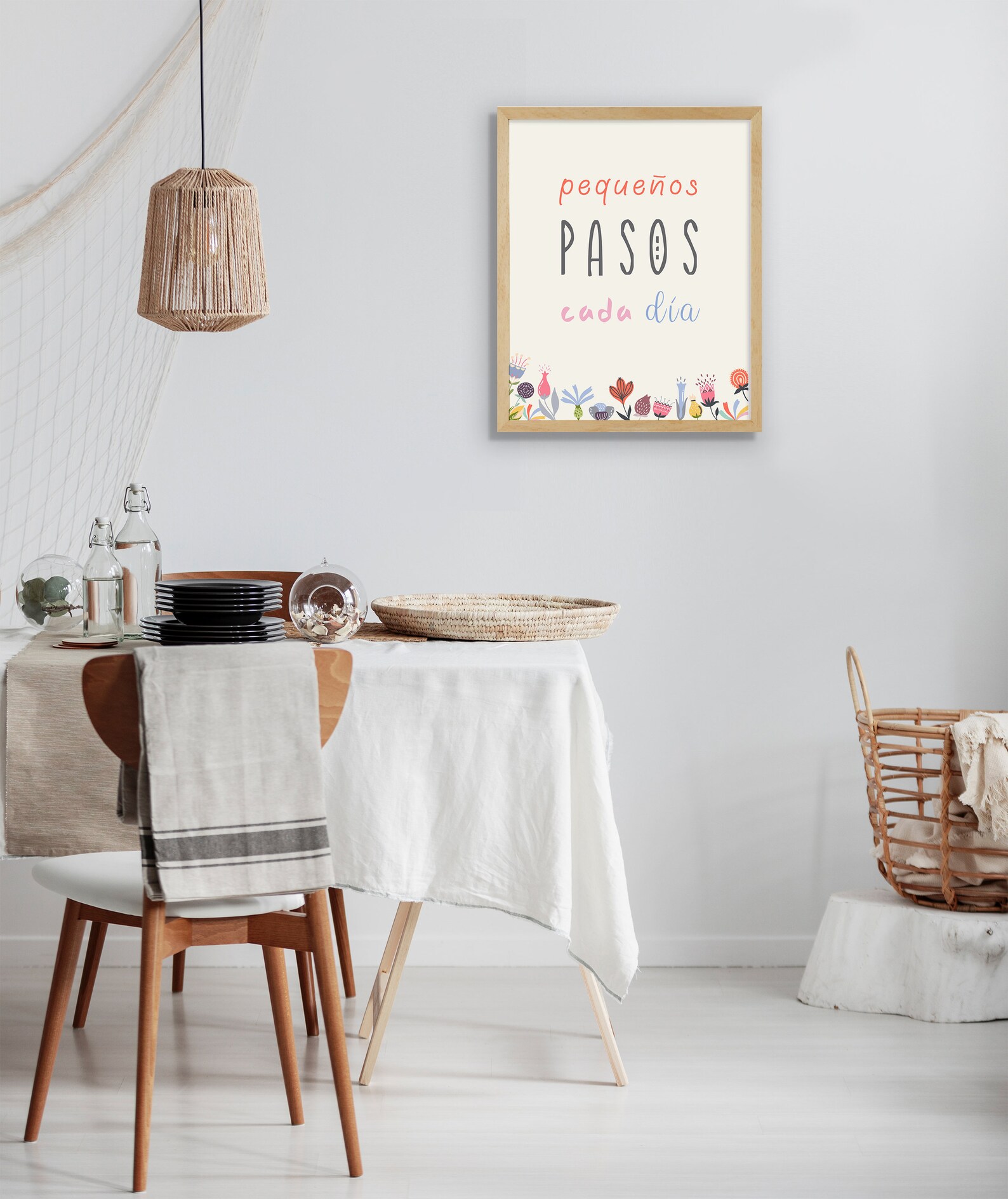 Printable Spanish Quote Digital Wall Art Dining Room Poster Etsy