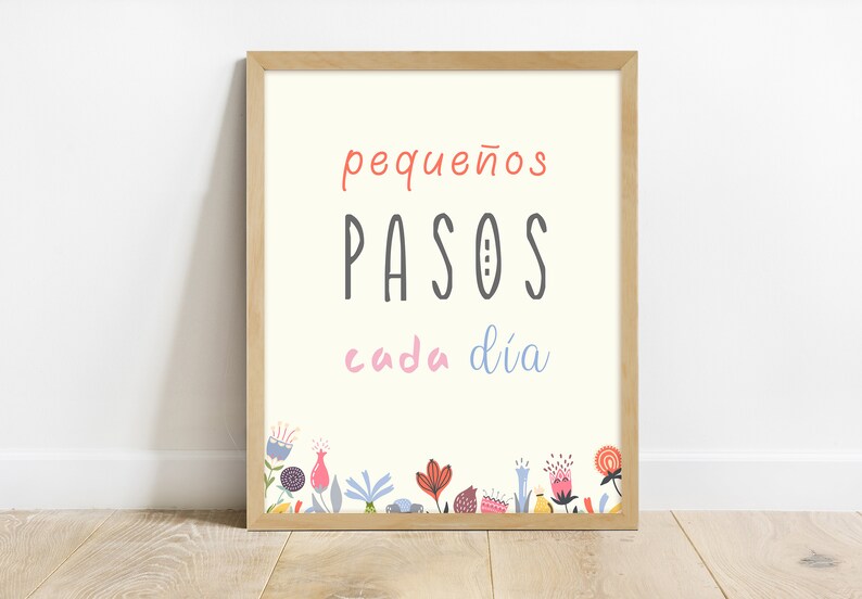 Printable Spanish Quote Digital Wall Art Dining Room Poster Etsy