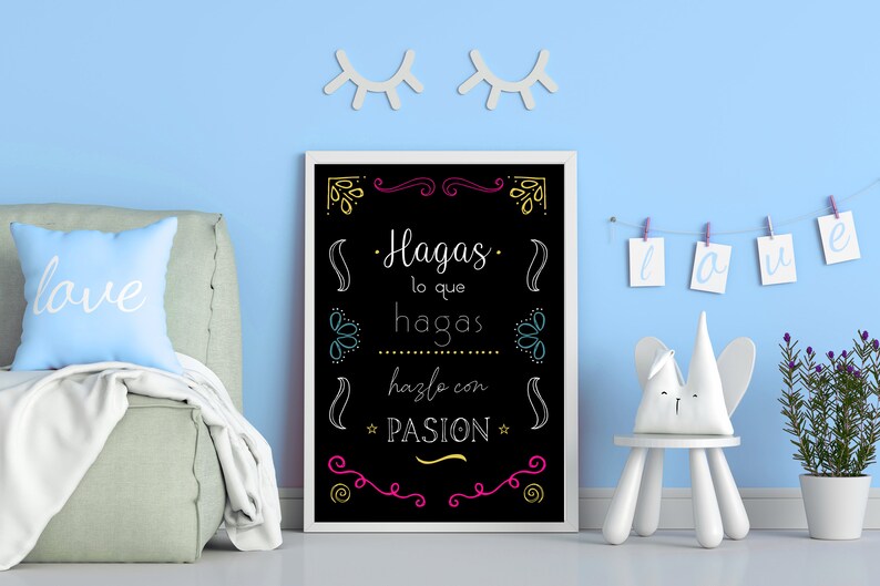 Printable Spanish Quote Digital Wall Art Nursery Poster Etsy