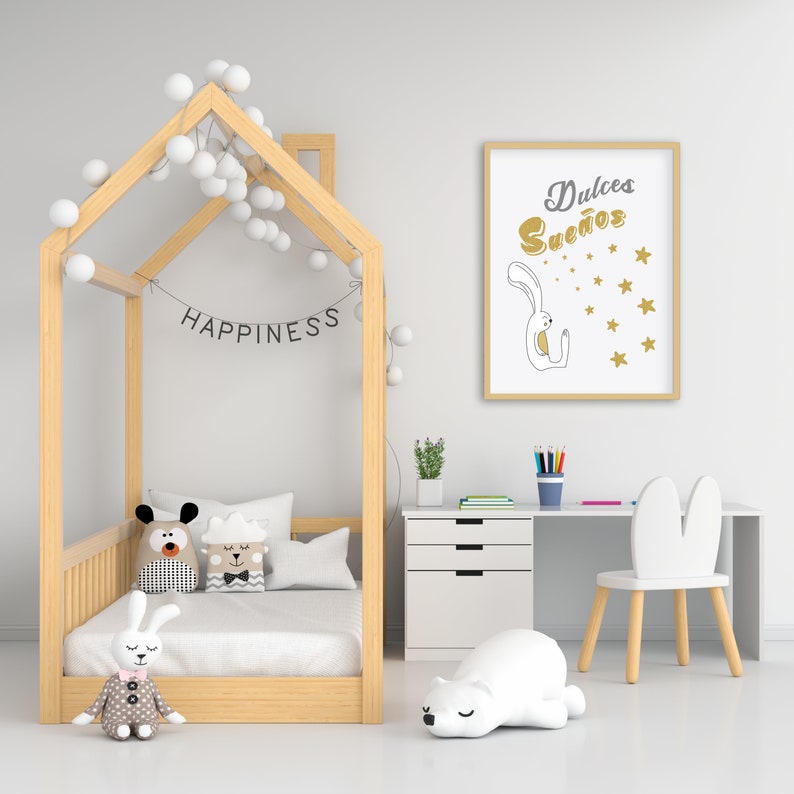 Printable Sweet Dreams Spanish Quote Digital Wall Art Poster Etsy