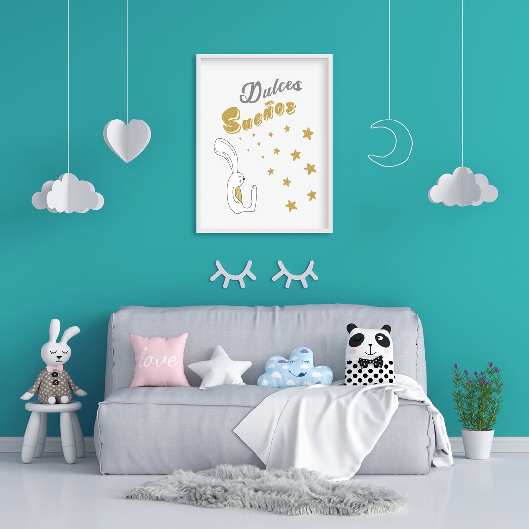Printable Sweet Dreams Spanish Quote Digital Wall Art Poster Etsy