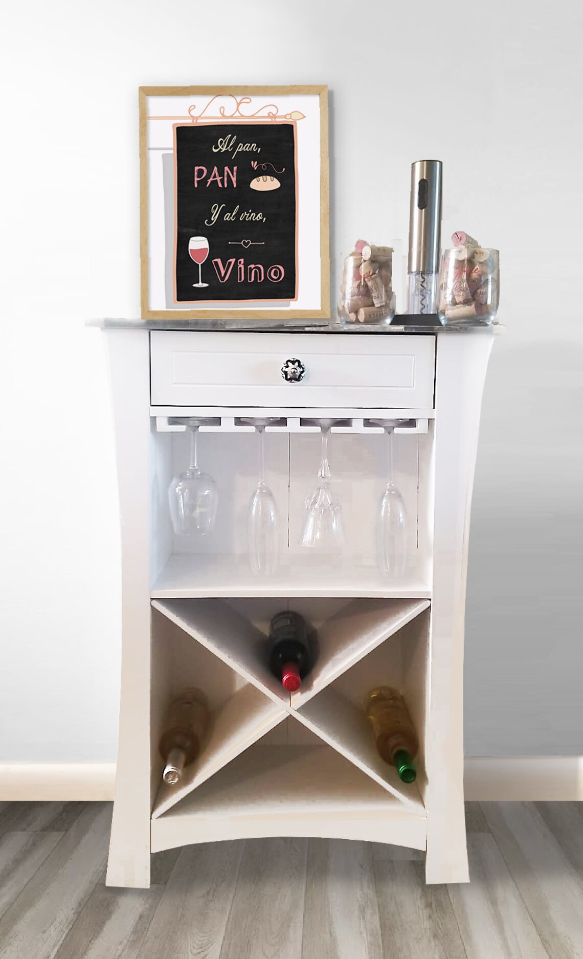 Printable Spanish Wine Quote Digital Wall Art Kitchen Food Etsy