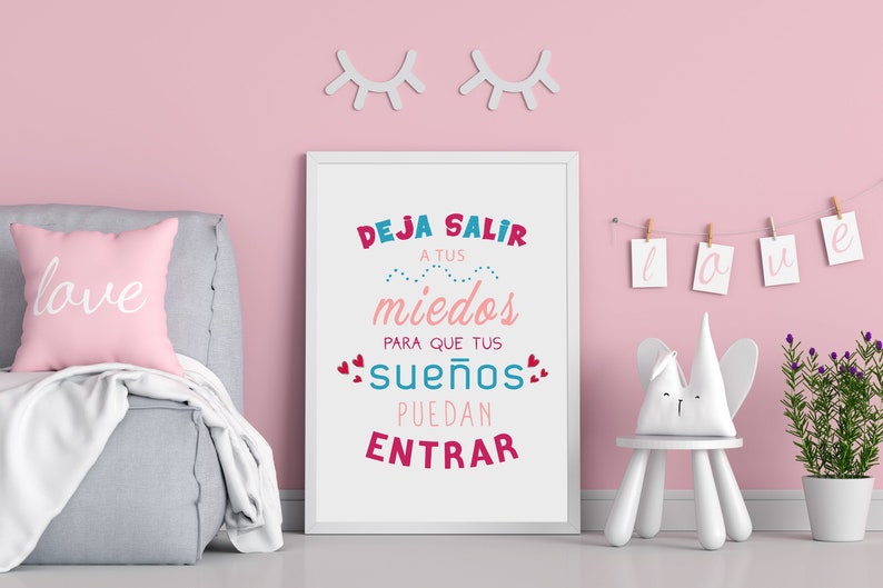 Printable Spanish Quote Digital Wall Art Nursery Poster Etsy