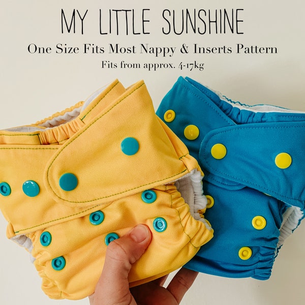 Cartamodello per pannolini e inserti My Little Sunshine OSFM