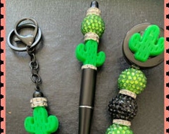 Cactus Beaded Pen
