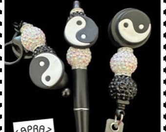 Ying Yang Beaded Pen