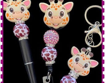 Giraffe Beaded Pens
