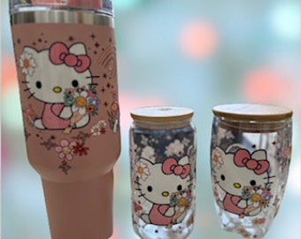 Gobelets Hello Kitty beiges 40 oz, 20 oz, 16 oz