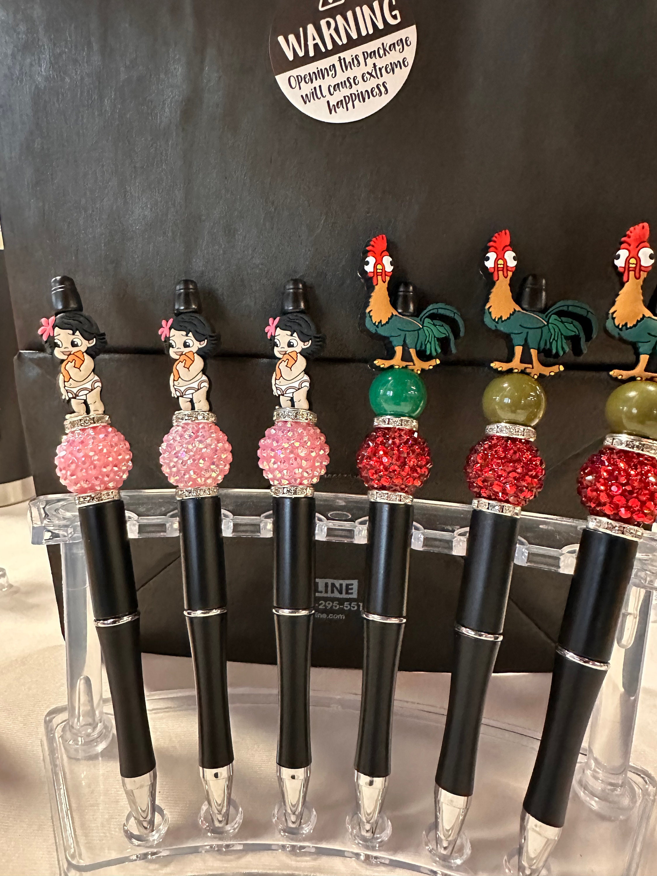 Moana And Hei Hei Beaded Pens