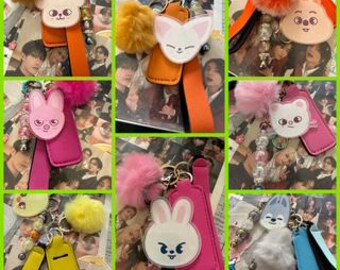 Skzoo Keychain With Handle And Lip Balm Pouch