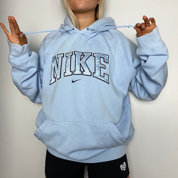 blue vintage nike sweatshirt