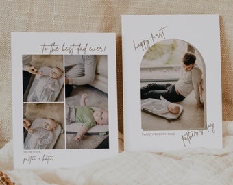 Customized Fathers Day Card, First Fathers Day Gift From Wife, Happy First Fathers Day Card Template, Printable Card for Dad