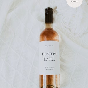 Custom Wine Bottle Label Download, Personalized Wine Bottle Label ...