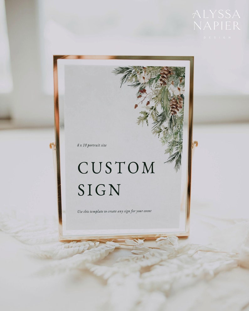 Winter Wedding Table Sign Template Pine Wedding Sign For Etsy winter-wedding-table-sign-template-pine-wedding-sign-for-etsy