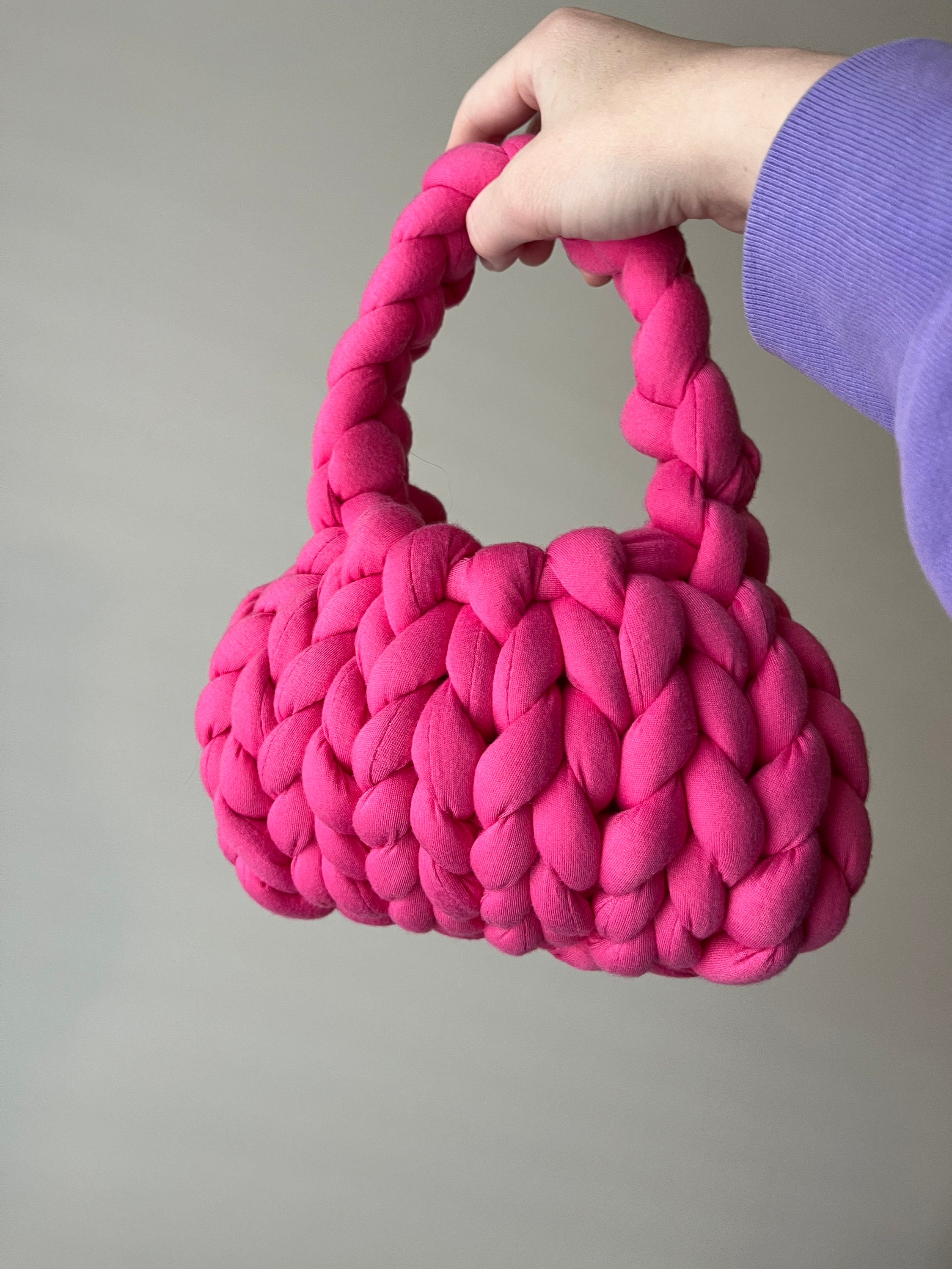 Candy Pink Puffer Purse - Etsy