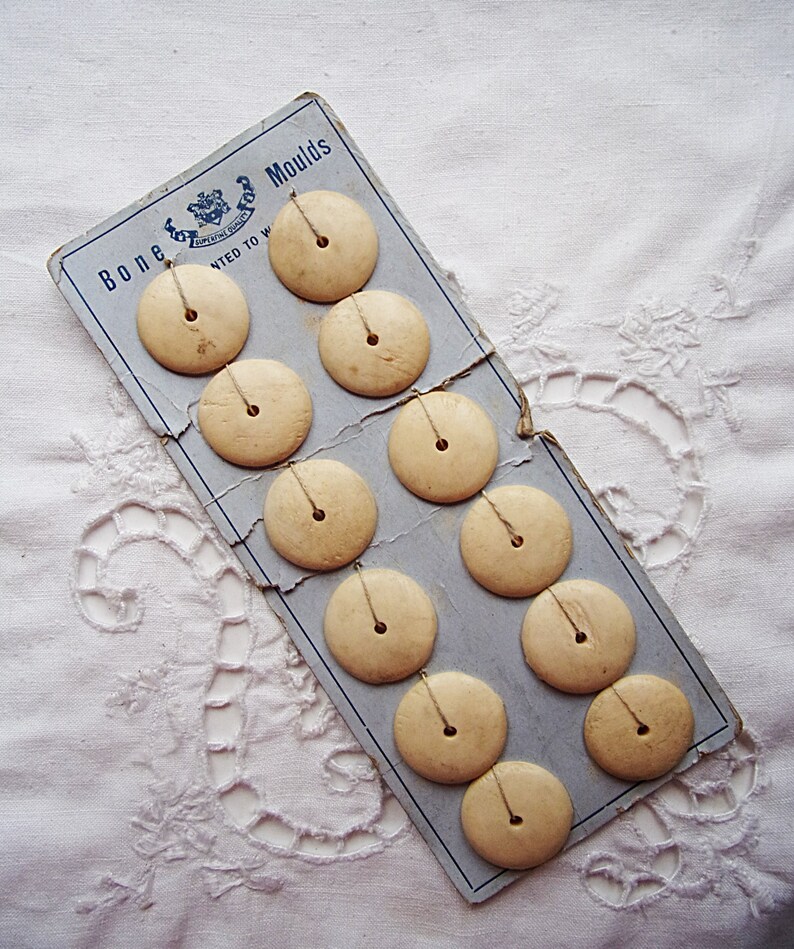 organic RARE Antique Bone Button Forms Molds for delicate intricate crocheted buttons SUPERIOR QUALITY Brand natural