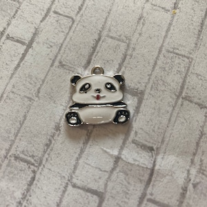 Enamel panda charm