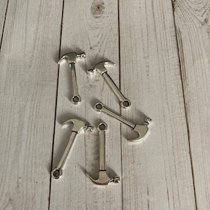 Silver hammer Charm