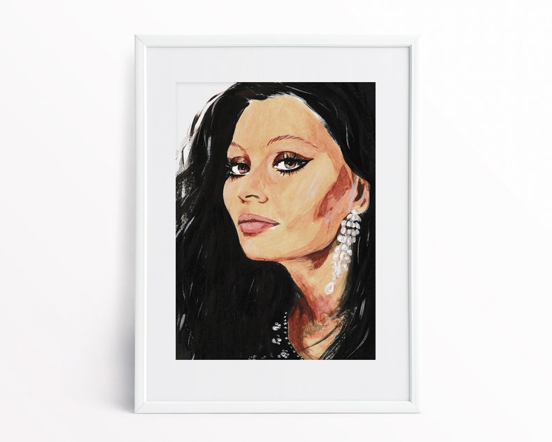 5 Portraits, Inspired by Sophia Loren, Green Hair, Retro Hairstyles ...