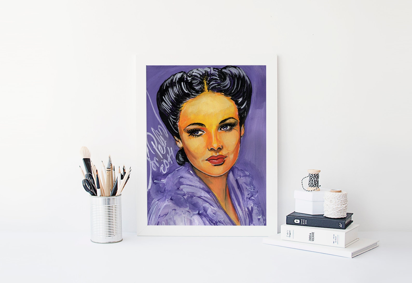 Gene Tierney Laura Actress Film Movie Star Portrait | Etsy