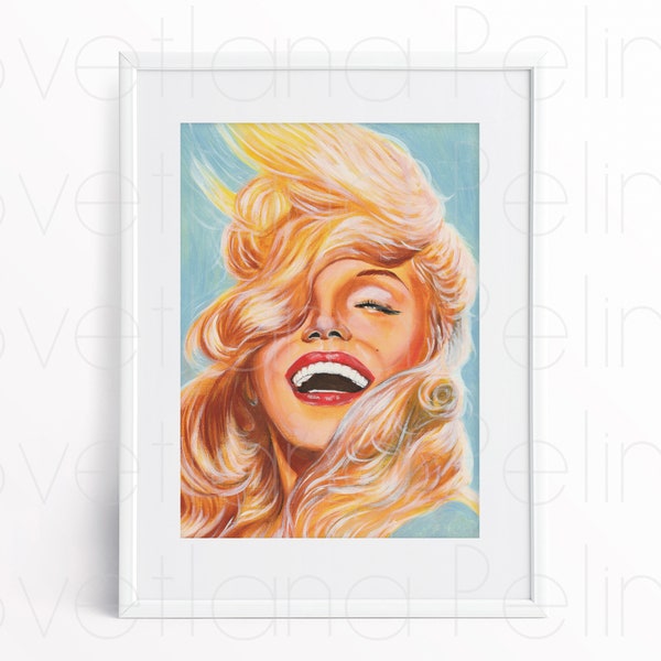 9 Portraits, Inspired by Marilyn Monroe, Painting, Drawing, Illustration, Artwork, Wall Home Decor, Printable Art, INSTANT DOWNLOAD