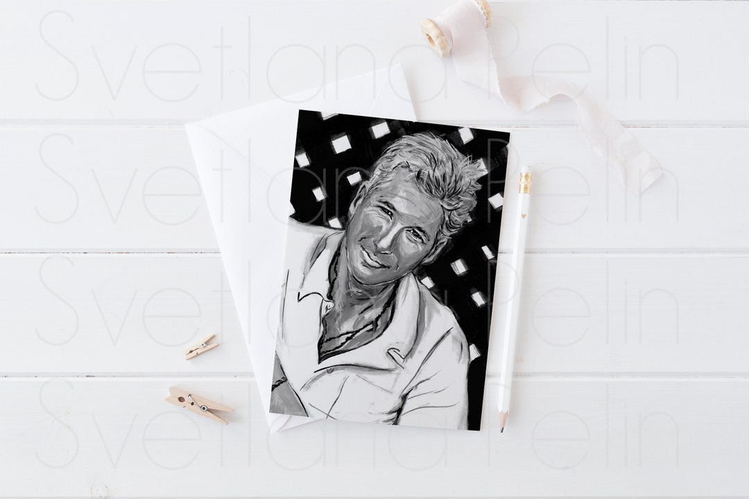 7 Printable Cards, A6, Richard Gere, JPG, INSTANT DOWNLOAD - Etsy