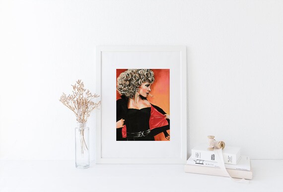 5 Portraits Inspired By John Travolta Danny Zuko Grease Film Movie 5 Portraits Inspired By John Travolta Danny Zuko Grease Film Movie