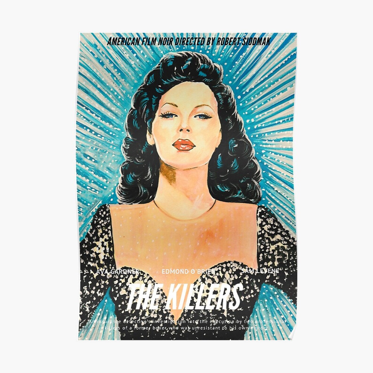 Ava Gardner The Killers Movie Poster Goddess Film Etsy