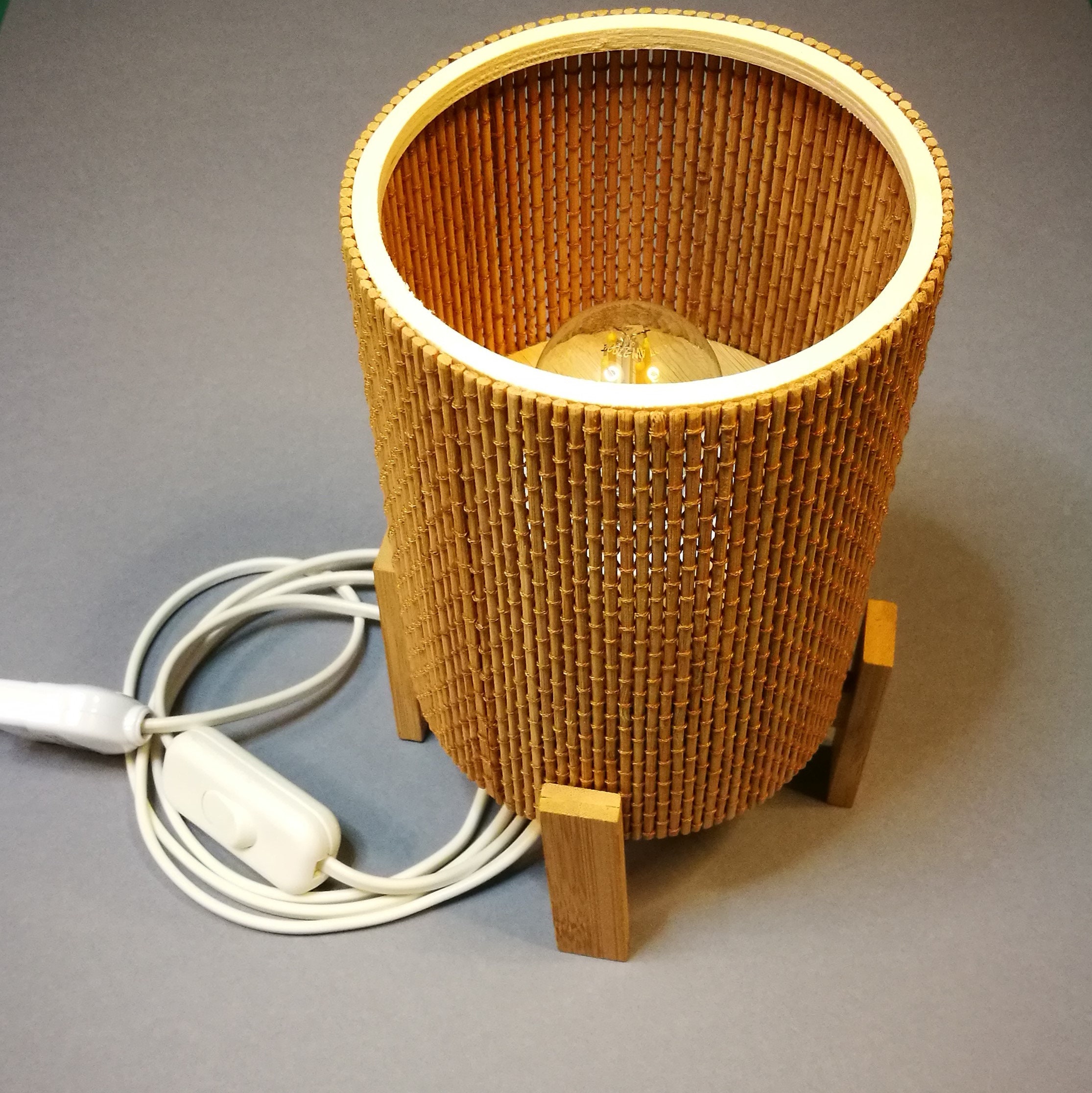 Handmade Bamboo Table Lamp shade Etsy