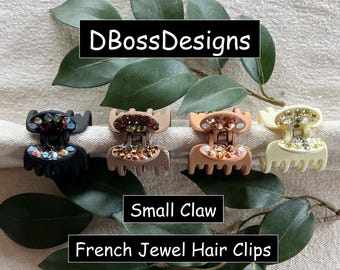 PICCOLA CLIP #1 - #4 Fermaglio per capelli con cristalli Swarovski: stile gioiello francese