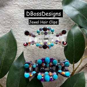 Jewel Hair Clips, Hair Claw Clips, Rhinestone Hair Claw Clips,
