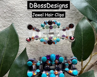 STRASS #1 - #12 FERMAGLI PER CAPELLI Cristallo Swarovski: Fermaglio a pinza color gioiello