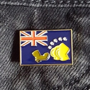 &quot;Simpsons &quot;&quot;Bart vs Australia&quot;&quot; Australische Flagge Emaille Pin Anstecker.&quot;