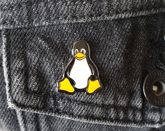 Tux the Linux ペンギンのエナメルピン、かわいい! - Etsy 日本