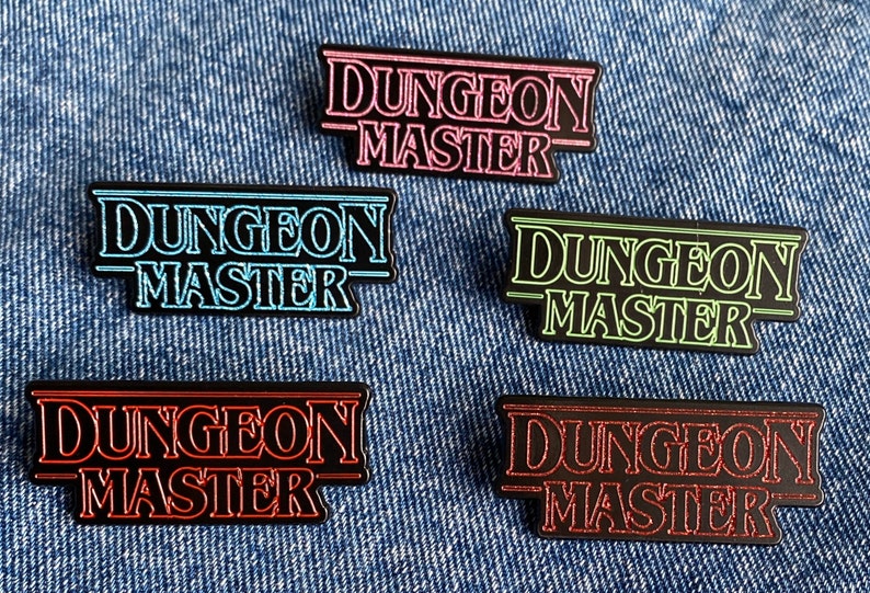 Stranger Things Dungeon Master Enamel Pin Choice of 5 colours image 7