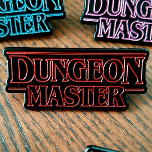 Stranger Things Dungeon Master Enamel Pin Choice of 5 colours image 1